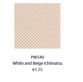 Washi paper White and Beige Ichimatsu