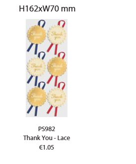Ribbon Seal Thank you Lace