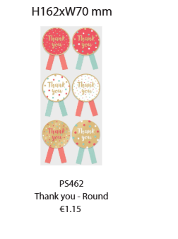 Ribbon Seal Thank you Round