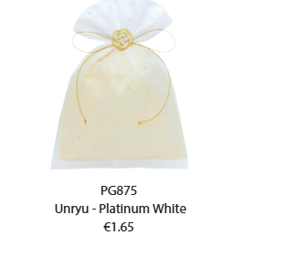 Drawstring Bag Unryu Platinum White