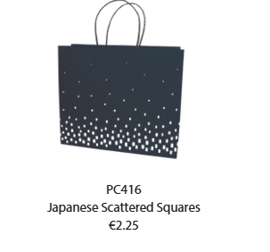 Handbag Type Japanese Scattered Squares (Navy)