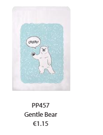 Indigo - Zipper Bag Gentle Bear LB/WH