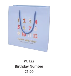 Carry Bag Birthday Number