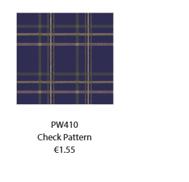 Indigo - Wrapping Paper Roll Check Pattern