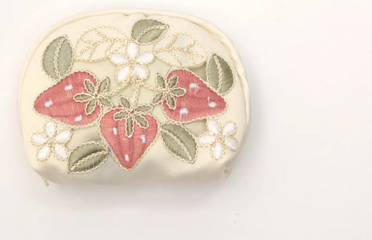 Ami-Brugge - Strawberry - Embroidered coin purse