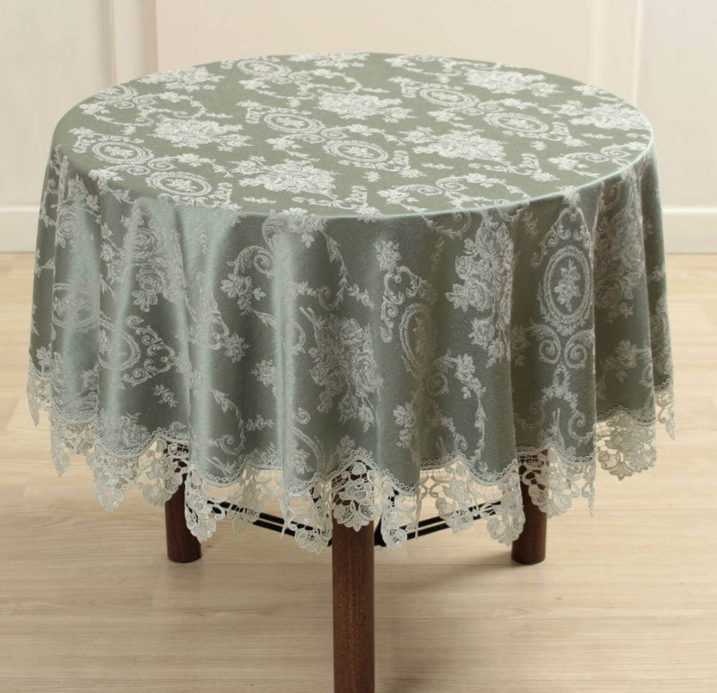 Ami-Brugge - Meilleur - Waterproof Jacquard lace round tablecloth - Large