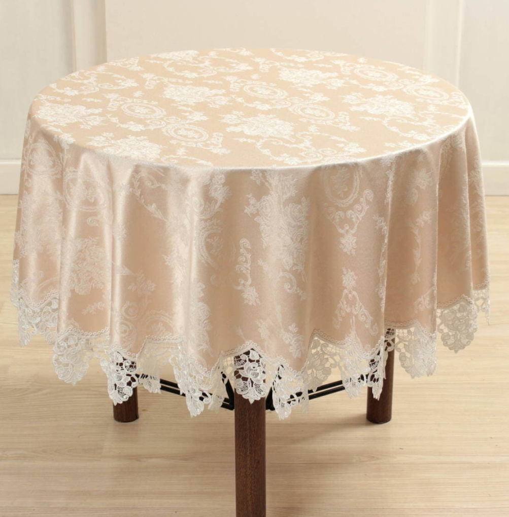 Ami-Brugge - Meilleur - Waterproof Jacquard lace round tablecloth - Large