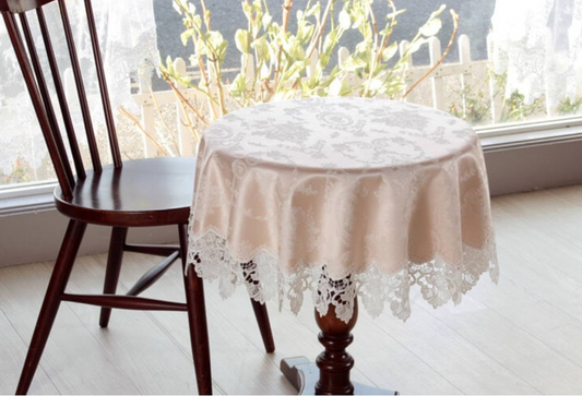 Ami-Brugge - Meilleur - Waterproof Jacquard lace round tablecloth - Small