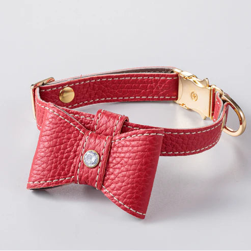 Collar Size M Natural Skin - RED