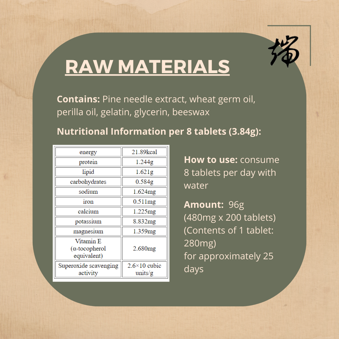 The Pine needle Extract Capsule