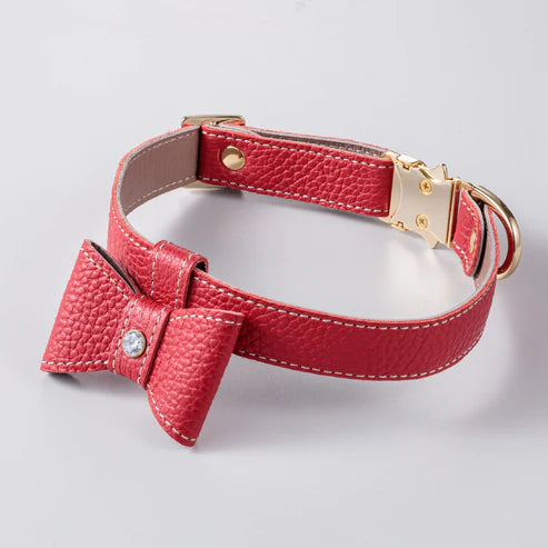 Collar Size L Natural Skin-RED